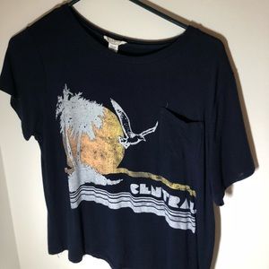 Tillys Navy Crop Top